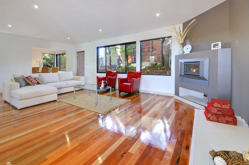 Finished renovation living space after Becchio Building work