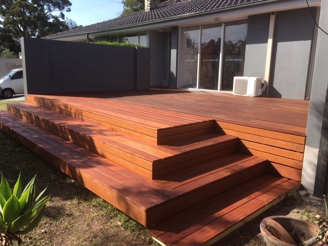 Timber decking project